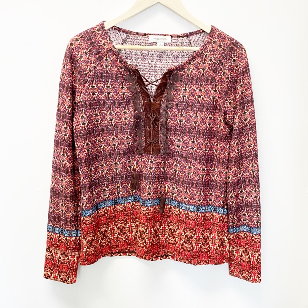 Vintage America Women's Long Sleeve Top, SZ M